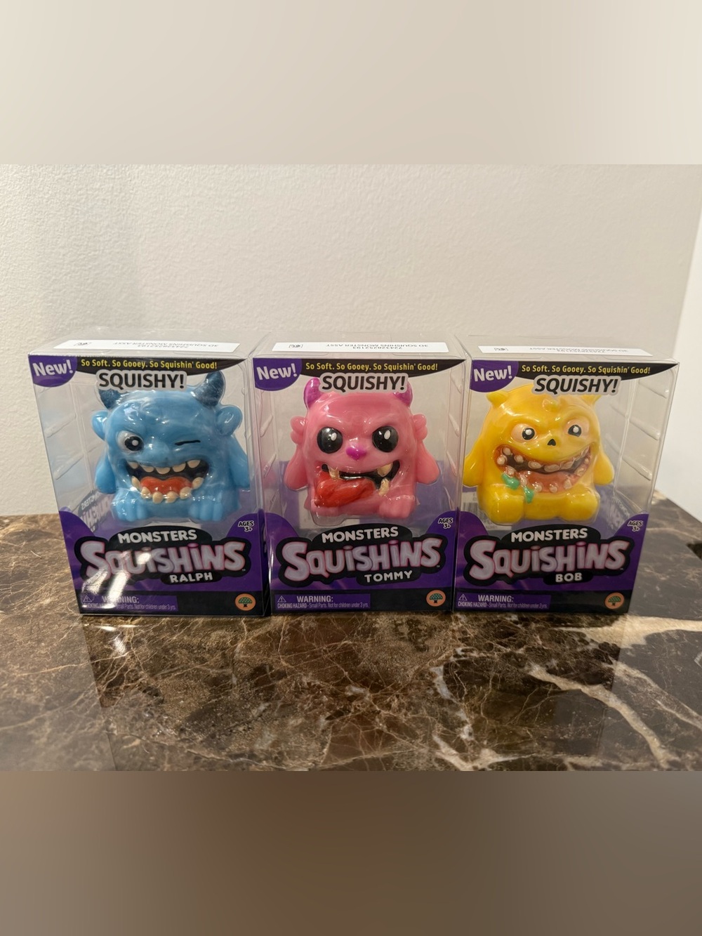 Monsters Squishins Trio! Scary squishy monsters.